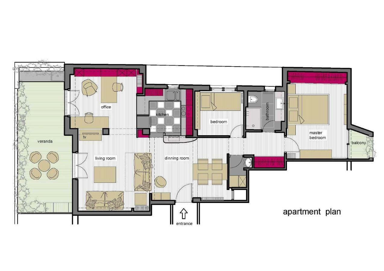 Stylish Flat With Veranda In The Heart Of Athene Buitenkant foto